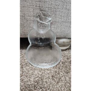 Glass Snowman Decor